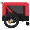 Pet Bike Trailer - Red & Black Oxford Fabric & Iron | HipoMarket