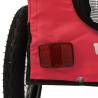 Pet Bike Trailer - Red & Black Oxford Fabric & Iron | HipoMarket