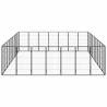 32-Panel Black Dog Playpen - Durable & Versatile