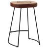 Retro Bar Stools 2 pcs Dark Brown - Stylish Home Addition