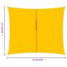 Sunshade Sail 4.5x4.5m Square Yellow - UV Protection