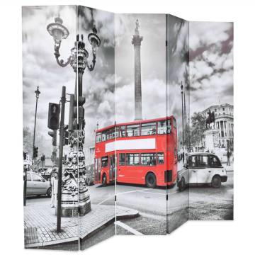 Folding Room Divider 200x170 cm - London Bus Design