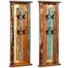 Solid Reclaimed Wood Coat Racks - 2 pcs for Timeless Charm