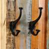 Solid Reclaimed Wood Coat Racks - 2 pcs for Timeless Charm