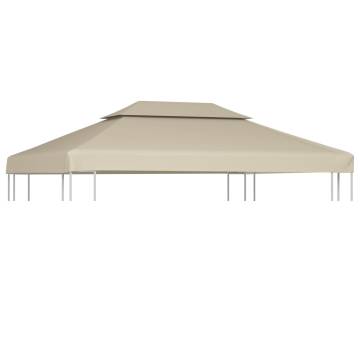 Gazebo Cover Canopy Replacement 3x4m | Water-Resistant Beige