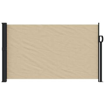 Retractable Side Awning Beige 120x600 cm - Privacy Screen