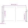 Retractable Side Awning Beige 120x600 cm - Privacy Screen