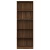 5-Tier Book Cabinet Brown Oak | Stylish Storage Solution