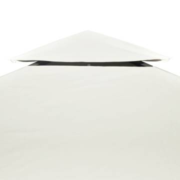 Gazebo Cover Canopy Replacement - Cream White 3x3m