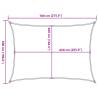 Light Grey Sun Shade Sail 7x5 m - UV & Water Resistant