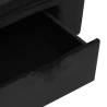 Comfortable Dog Sofa with Drawer - Black Plush 75x50x38 cm