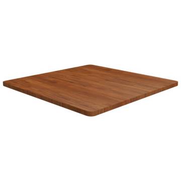 Square Dark Brown Oak Table Top - 80x80cm | HipoMarket UK