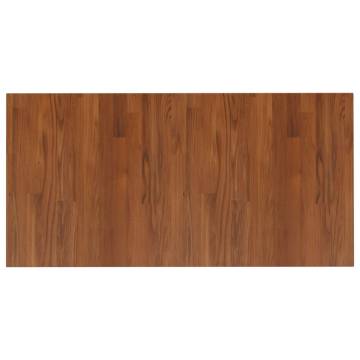 Dark Brown Solid Wood Bathroom Countertop - 100x50cm