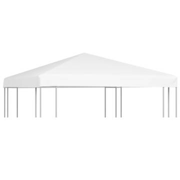 Gazebo Top Cover 270 g/m² 3x3 m White - Durable & Water Resistant