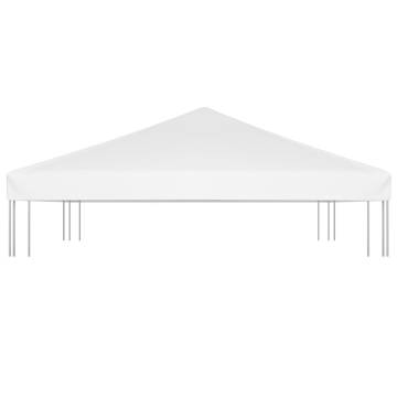 Gazebo Top Cover 270 g/m² 3x3 m White - Durable & Water Resistant