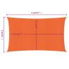 Sunshade Sail 16g/m² Rectangular Orange 3x6 m | Hipo Market