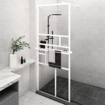 Walk-in Shower Wall with Shelf - Stylish & Durable 90x195 cm