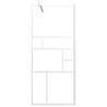 Walk-in Shower Wall with Shelf - Stylish & Durable 90x195 cm