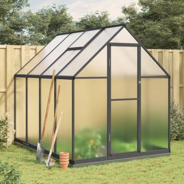 Greenhouse with Base Frame Anthracite | 224x169x202 cm