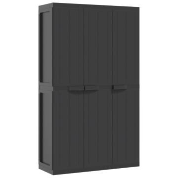 Outdoor Storage Cabinet Black 97x37x165 cm - Durable & Compact