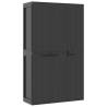 Outdoor Storage Cabinet Black 97x37x165 cm - Durable & Compact