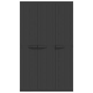 Outdoor Storage Cabinet Black 97x37x165 cm - Durable & Compact