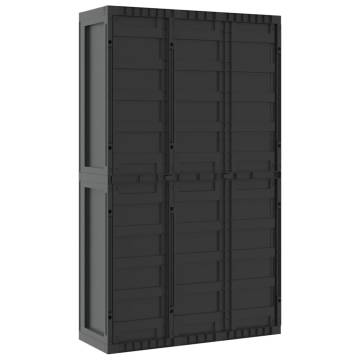 Outdoor Storage Cabinet Black 97x37x165 cm - Durable & Compact