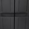 Outdoor Storage Cabinet Black 97x37x165 cm - Durable & Compact