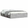 Concrete Grey Bed Frame 140x200 cm | Modern Bedroom Furniture