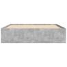 Concrete Grey Bed Frame 140x200 cm | Modern Bedroom Furniture