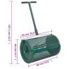 Compost Spreader Green Ø40x60 cm Steel - Efficient Lawn Care