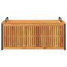 Outdoor Cushion Box - Solid Wood Acacia & Steel | Hipo Market