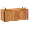 Outdoor Cushion Box - Solid Wood Acacia & Steel | Hipo Market