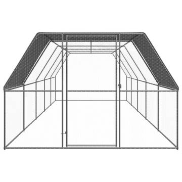 Outdoor Chicken Cage 3x10x2 m | Galvanised Steel | HipoMarket