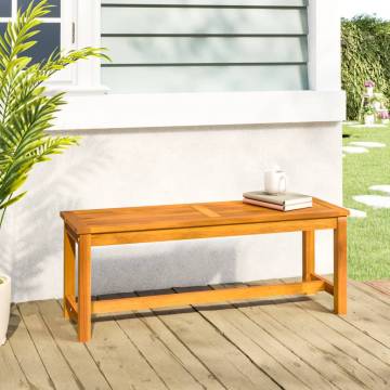 Garden Bench 110x35x45 cm - Solid Acacia Wood | Hipomarket