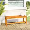 Garden Bench 110x35x45 cm - Solid Acacia Wood | Hipomarket