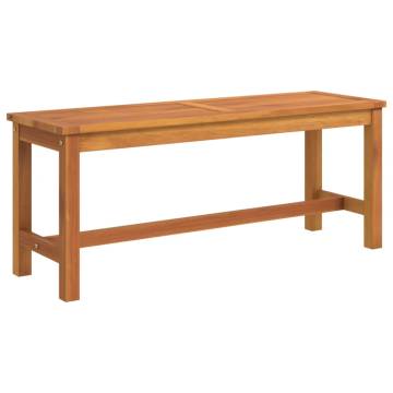 Garden Bench 110x35x45 cm - Solid Acacia Wood | Hipomarket