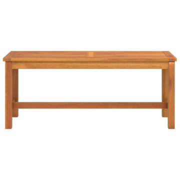 Garden Bench 110x35x45 cm - Solid Acacia Wood | Hipomarket