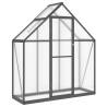 Anthracite Greenhouse with Base Frame - 169x58x195 cm