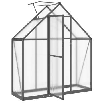 Anthracite Greenhouse with Base Frame - 169x58x195 cm