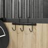 Bridle Hanger with 5 Swivel Hooks - Black Steel Storage Solution