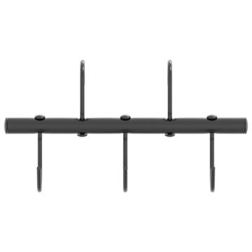 Bridle Hanger with 5 Swivel Hooks - Black Steel Storage Solution