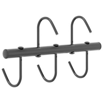 Bridle Hanger with 5 Swivel Hooks - Black Steel Storage Solution