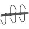 Bridle Hanger with 5 Swivel Hooks - Black Steel Storage Solution