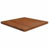 Square Table Top Dark Brown 80x80x4cm Treated Solid Wood Oak Colour dark brown Size 80 x 80 x 4 cm Quantity in Package 1 