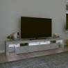 Stylish TV Cabinet with LED Lights - Concrete Grey | HipoMarket