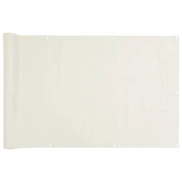 Garden Privacy Screen White 400x120 cm PVC - Stylish & Durable