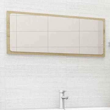 Sonoma Oak Bathroom Mirror 100x1.5x37 cm | Hipomarket