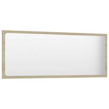 Sonoma Oak Bathroom Mirror 100x1.5x37 cm | Hipomarket