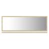 Stylish Bathroom Mirror in White & Sonoma Oak - 100x10.5 cm